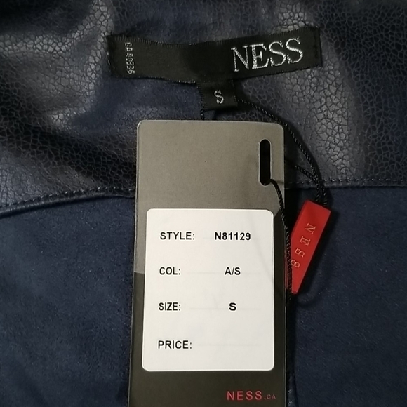 Ness Women's Faux Leather Jacket Size Small - Picture 8 of 9